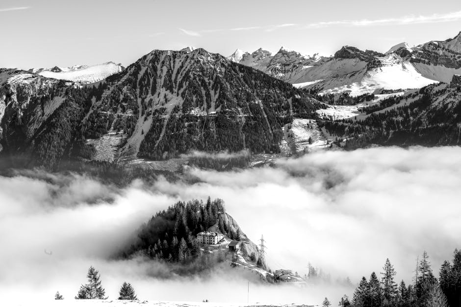 scenic mountain landscape with Swiss Alps